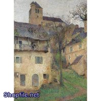 TSD3570 - Tranh sơn dầu ngôi nhà cổ xưa